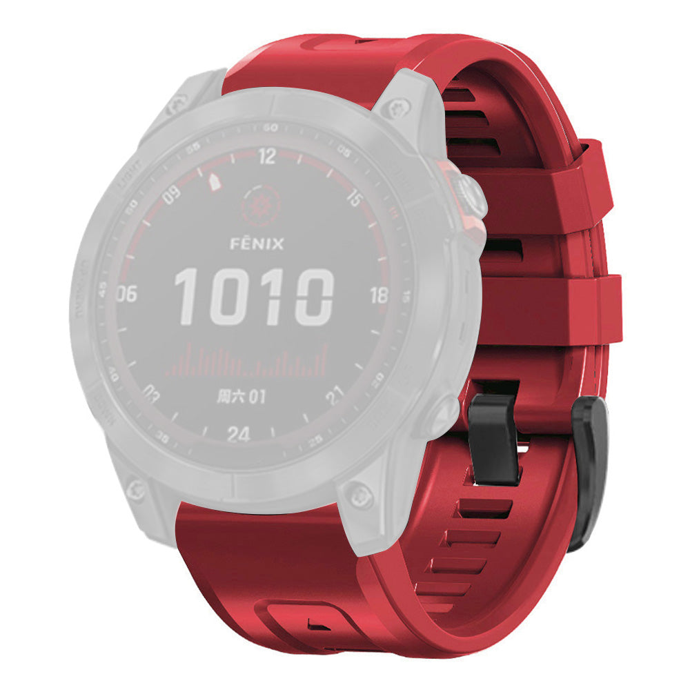 For Garmin Fenix 7 Soft Silicone Adjustable Watch Band Replacement Wrist Strap with Buckle For Garmin Fenix 7 Soft Silicone Adjustable Watch Band Replacement Wrist Strap with Buckle
